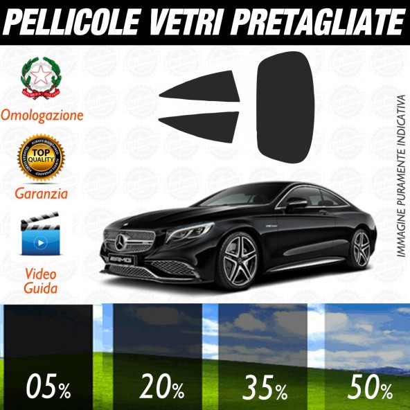 Mercedes Classe S Coupé dal 2014 al 2016 Pellicole Oscuramento Vetri Auto Pre Tagliate a Misura Posteriore