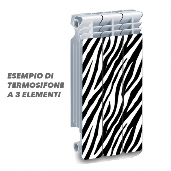 Adesivo Termosifone ZEBRATO Rivestimento Adesivo Laminato Stickers Termosifone Wrapping Interior Design