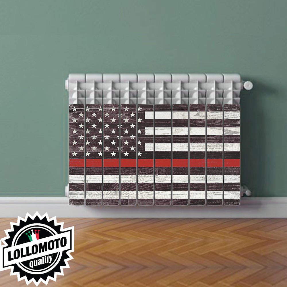Adesivo Termosifone AMERICAN FLAG Rivestimento Adesivo Laminato Stickers Termosifone Wrapping Interior Design