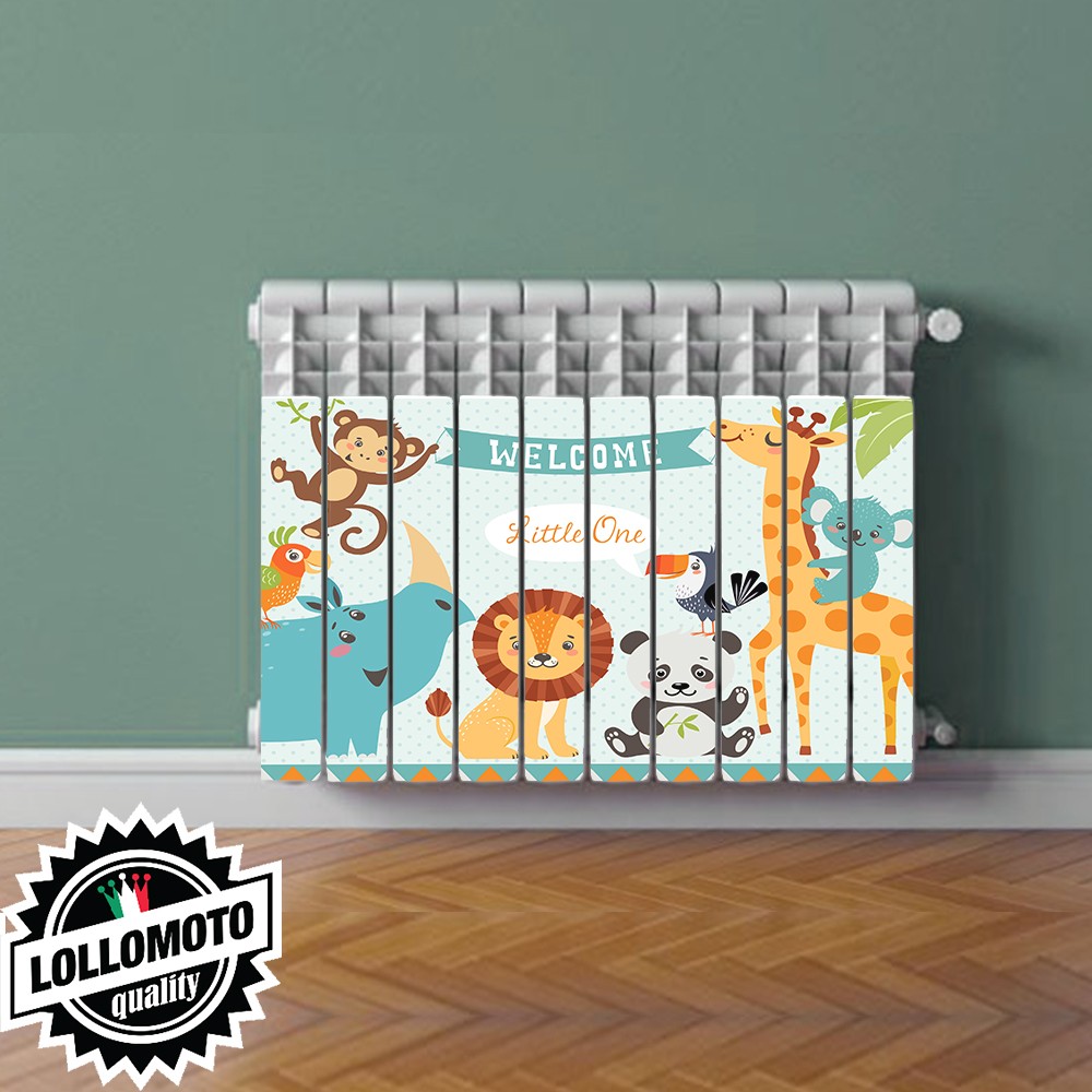 Termosifone WELCOME LITTLE ONE Rivestimento Adesivo Laminato Stickers Termosifone Wrapping Interior Design