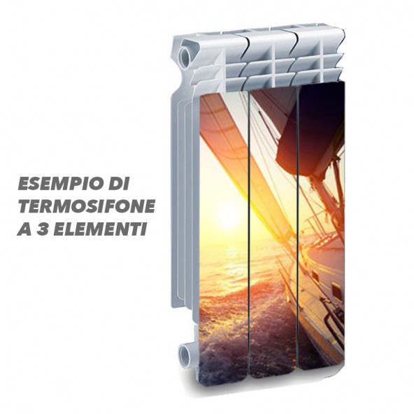 Termosifone SAIL BOAT Rivestimento Adesivo Laminato Stickers Termosifone Wrapping Interior Design