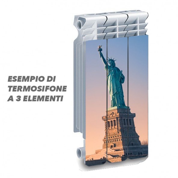 Termosifone STATUE OF LIBERTY Rivestimento Adesivo Laminato Stickers Termosifone Wrapping Interior Design