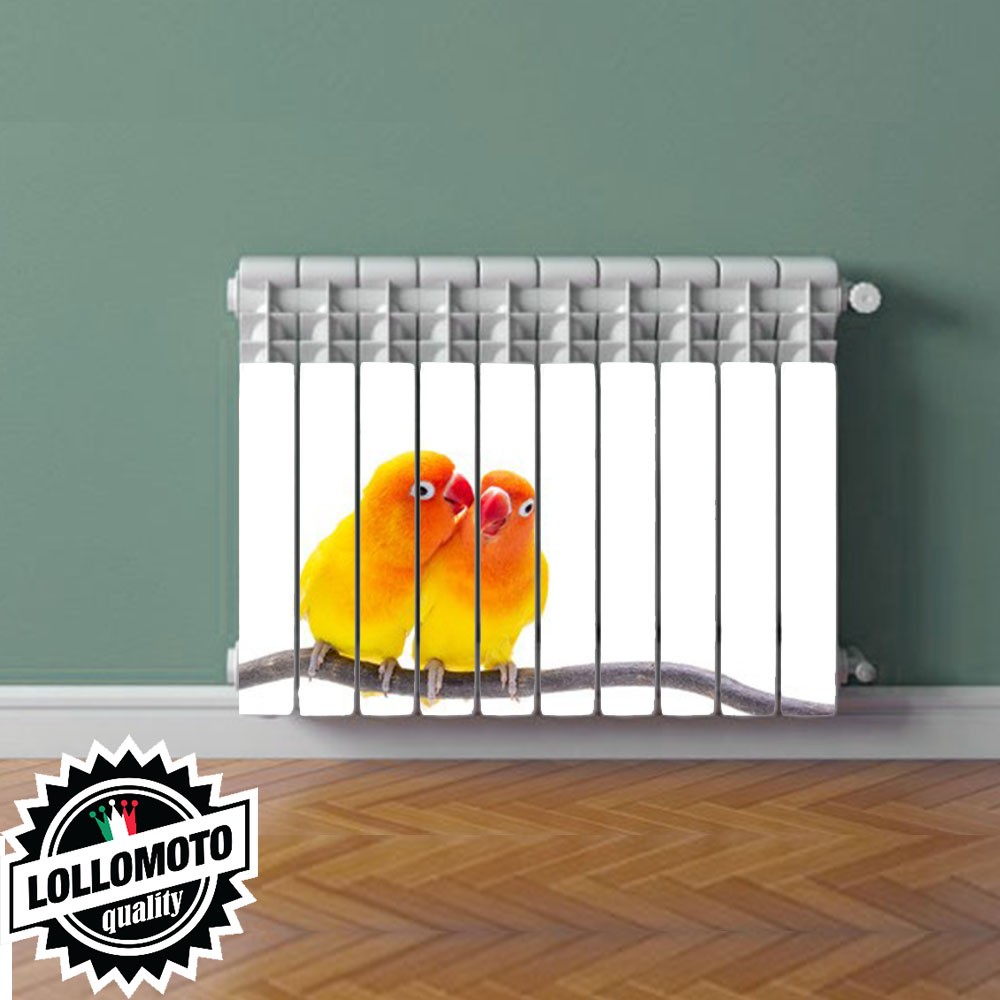 Termosifone PAPPAGALLI Rivestimento Adesivo Laminato Stickers Termosifone Wrapping Interior Design