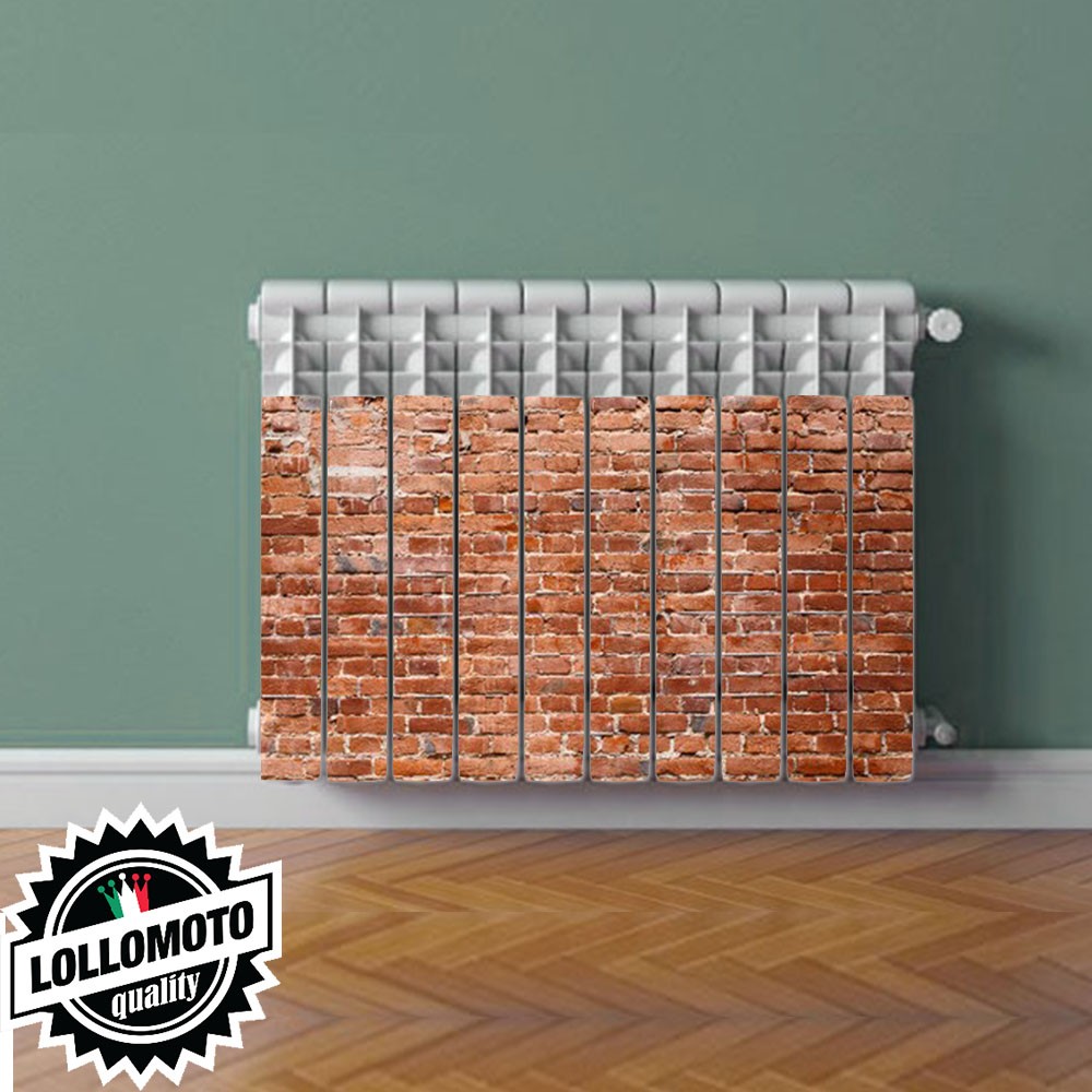 Termosifone MATTONI Rivestimento Adesivo Laminato Stickers Termosifone Wrapping Interior Design