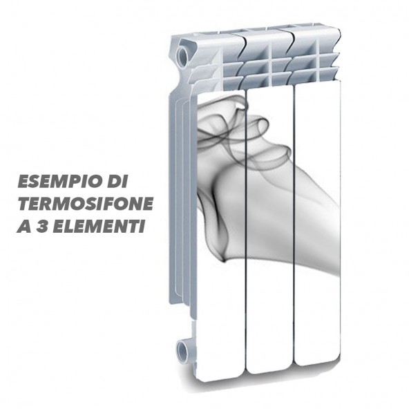 Termosifone SMOKE Rivestimento Adesivo Laminato Stickers Termosifone Wrapping Interior Design