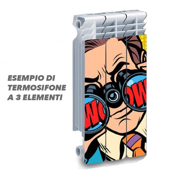 Termosifone POP ART TOP Rivestimento Adesivo Laminato Stickers Termosifone Wrapping Interior Design