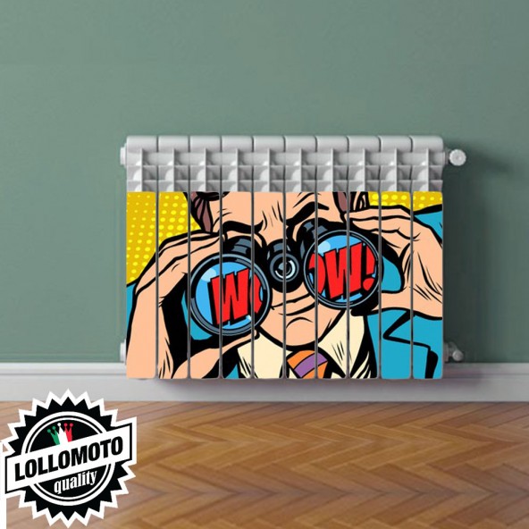 Termosifone POP ART TOP Rivestimento Adesivo Laminato Stickers Termosifone Wrapping Interior Design