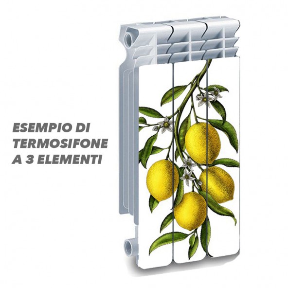 Termosifone LEMON Rivestimento Adesivo Laminato Stickers Termosifone Wrapping Interior Design