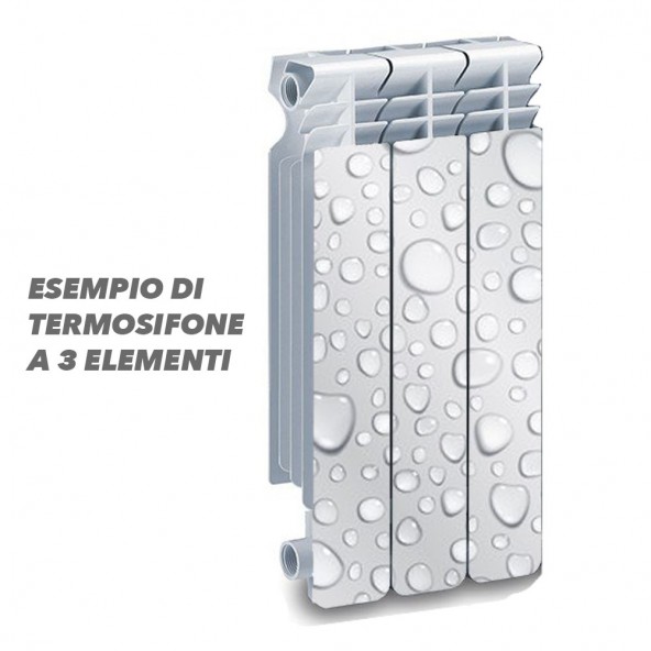 Termosifone WATER DROPS BIG Rivestimento Adesivo Laminato Stickers Termosifone Wrapping Interior Design