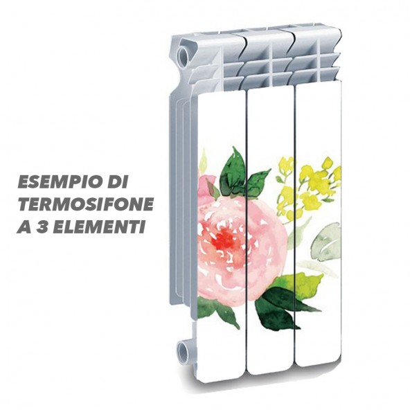 Termosifone DROW PINK ROSE Rivestimento Adesivo Laminato Stickers Termosifone Wrapping Interior Design