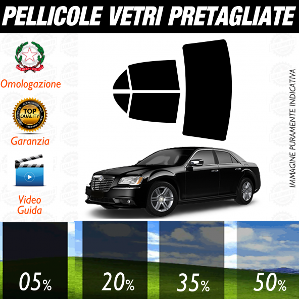 Lancia Thema Berlina dal 2011 al 2016 Pellicole Oscuramento Vetri Auto Pre Tagliate a Misura