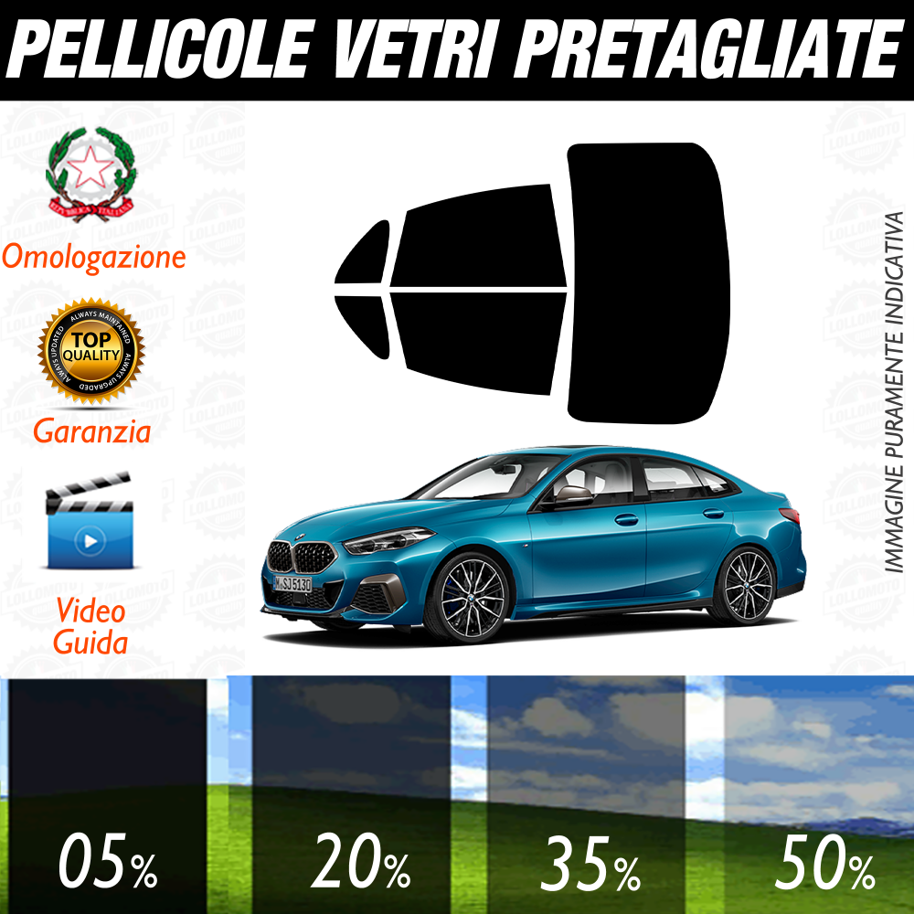 Bmw Serie 2 Gran Coupè dal 2020 a Oggi Pellicole Oscuramento Vetri Auto Pre Tagliate a Misura
