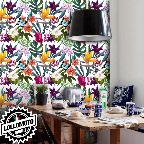 Carta da Parati Floreale Interior Design Arredamento