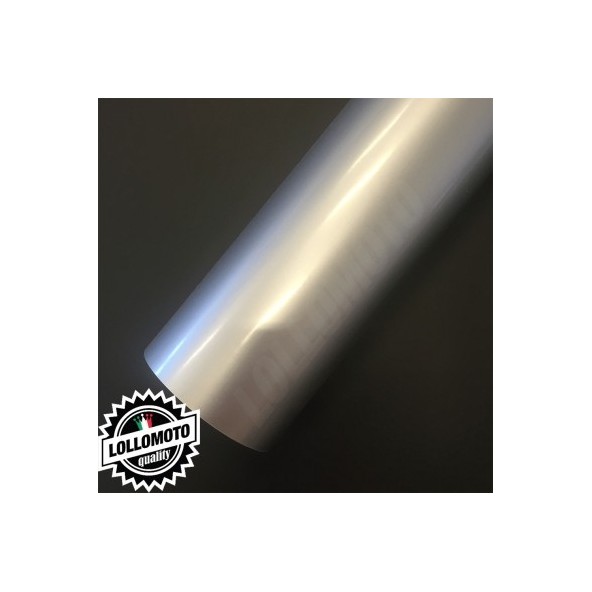 Pellicola Adesiva Auto Lollomoto Grigio Chiaro Lucido - Car Wrapping 60x50cm, Air Free, Termoformabile, Per Auto, Moto, Interni