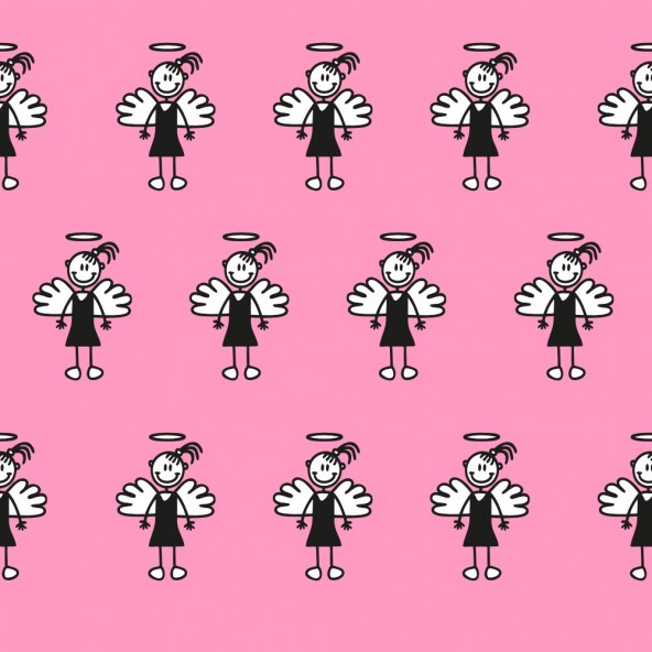 Carta da Parati Camera Bambini Familystickers Personalizzabile