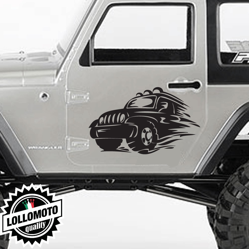 2x Adesivi Vector Jeep Suzuki Fuoristrada Offroad Caccia