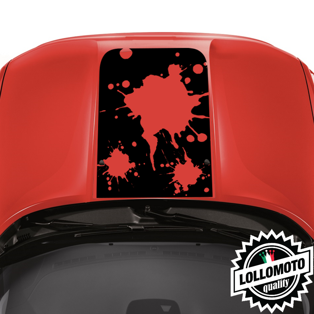 Striscia Adesiva Cofano JEEP RENEGADE SCHIZZI FANGO Adesivi Stickers Fiancate Auto Decal