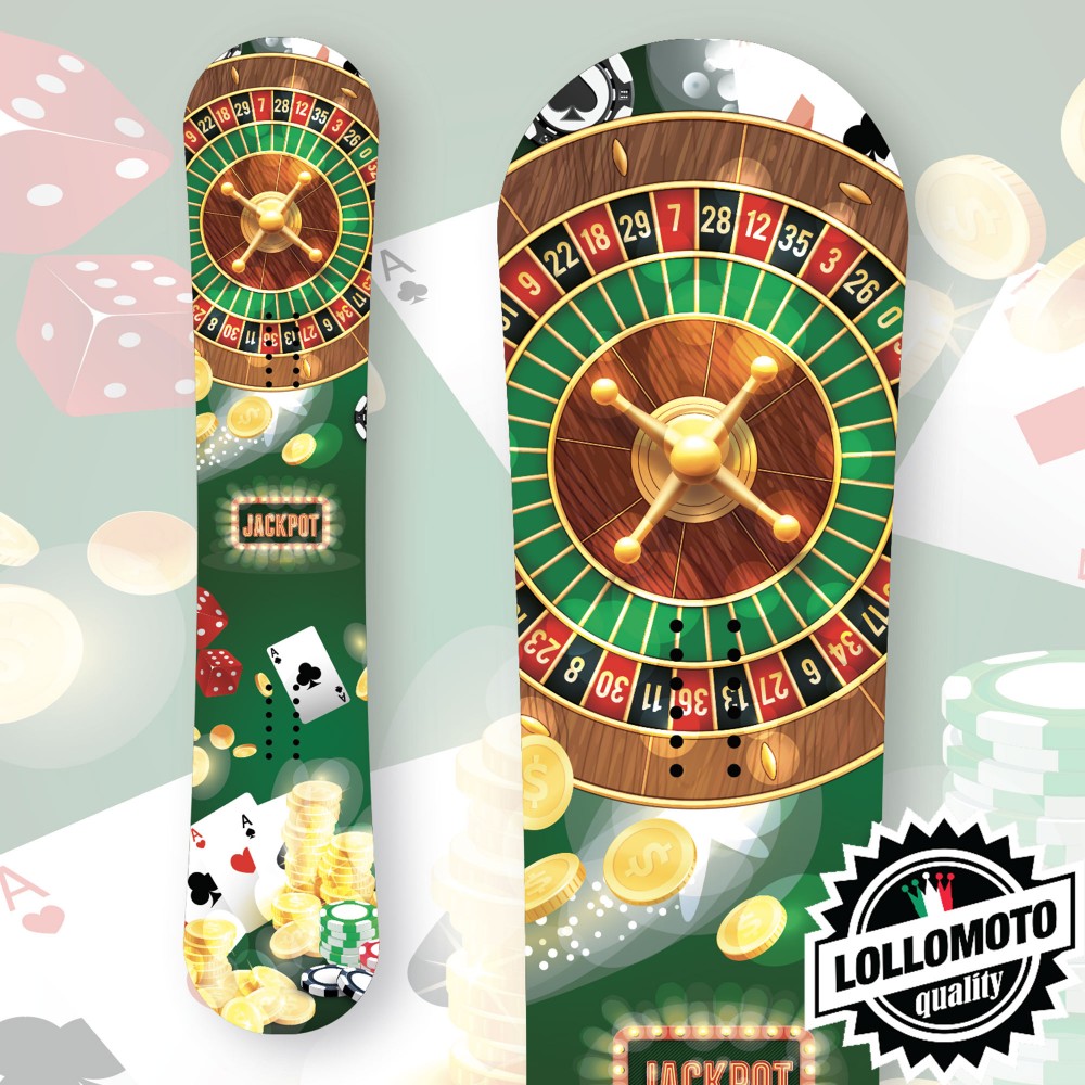 Adesivo Tavola Snowboard LAS VEGAS Personalizzata Wrapping Stickers Decal Rivestimento Snow