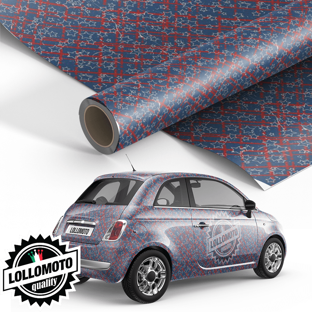 Pellicola BLUE STAR Pellicola Car Wrapping Adesiva Rivestimento Auto