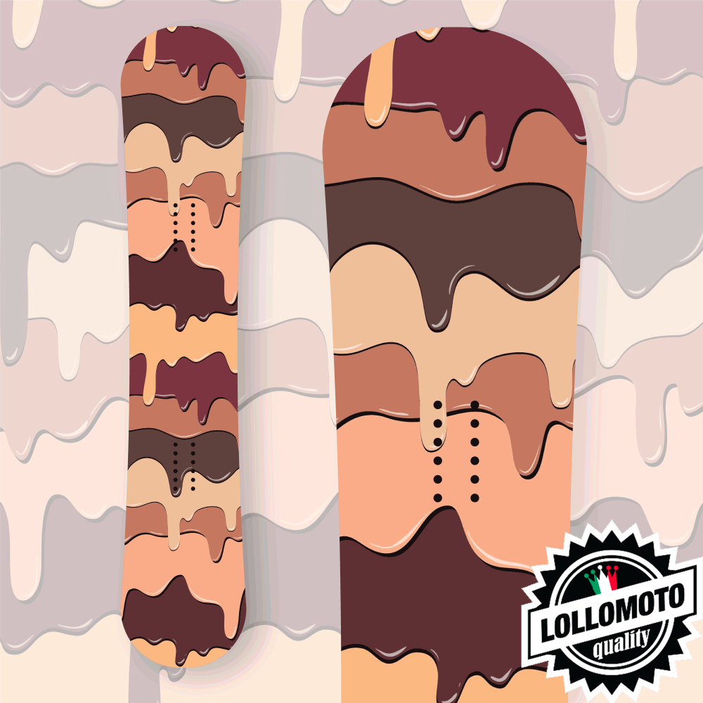 Adesivo Tavola Snowboard CHOCOLATE CAKE Personalizzata Wrapping Stickers Decal Rivestimento Snow