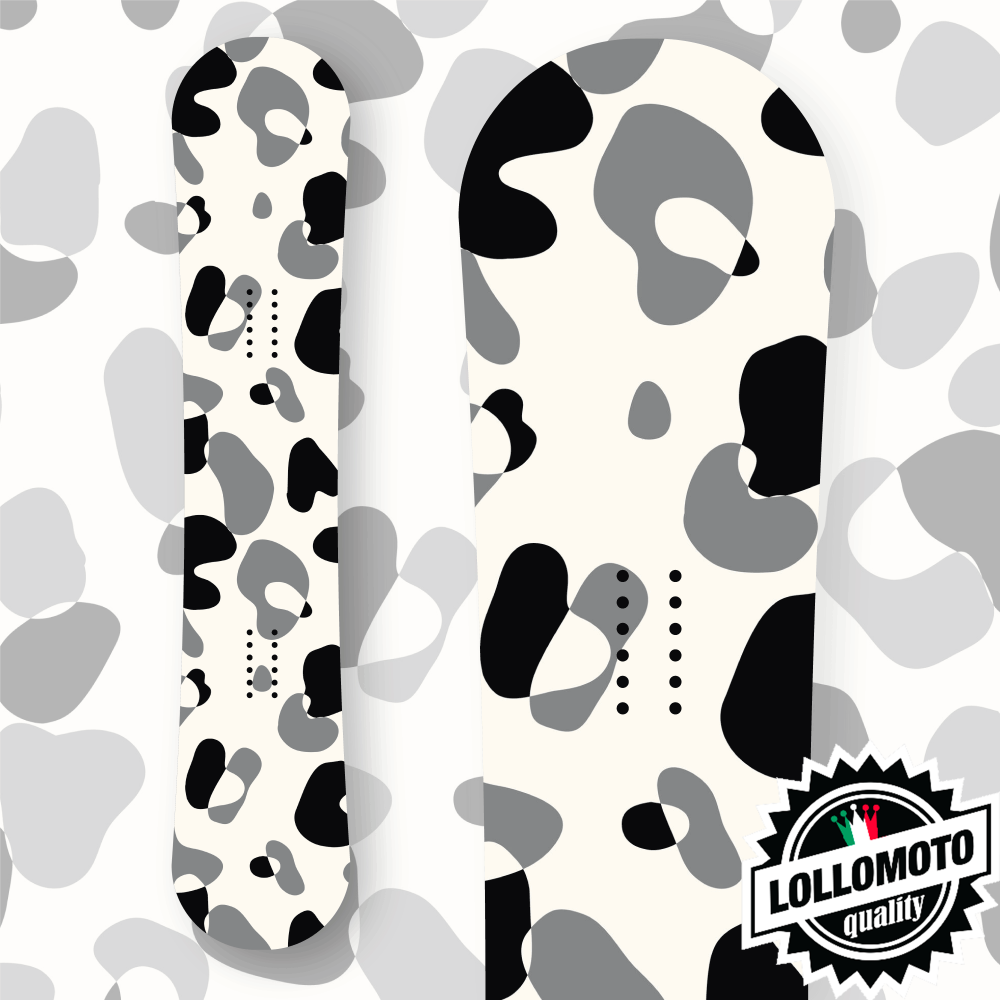 Adesivo Tavola Snowboard Mimetico Cow Personalizzata Wrapping Stickers Decal Rivestimento Snow