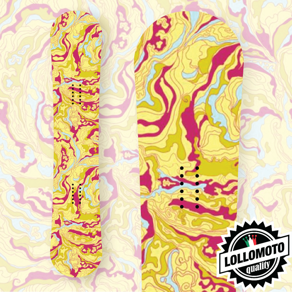 Adesivo Tavola Snowboard Colored Grain Personalizzata Wrapping Stickers Decal Rivestimento Snow