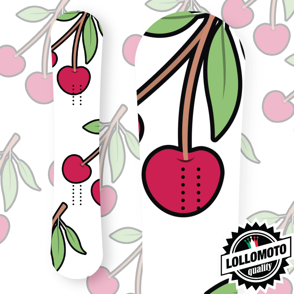 Adesivo Tavola Snowboard Cherries Personalizzata Wrapping Stickers Decal Rivestimento Snow