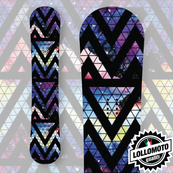 Adesivo Tavola Snowboard Camo Space Personalizzata Wrapping Stickers Decal Rivestimento Snow