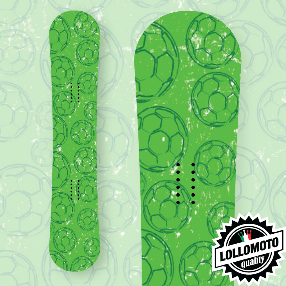Adesivo Tavola Snowboard Green Soccer Balls Personalizzata Wrapping Stickers Decal Rivestimento Snow