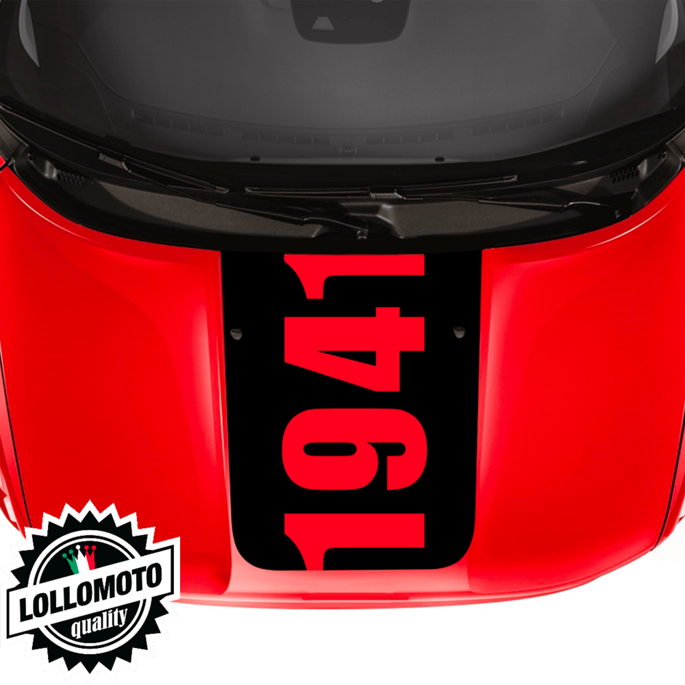 Striscia Adesiva Cofano Anno 1941 Jeep Renegade Fuoristrada Adesivi Stickers Cofano Aut Decal