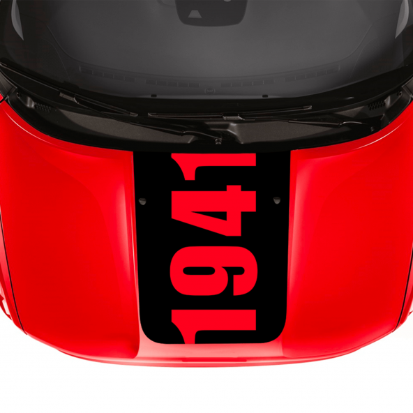 Striscia Adesiva Cofano Anno 1941 Jeep Renegade Fuoristrada Adesivi Stickers Cofano Aut Decal