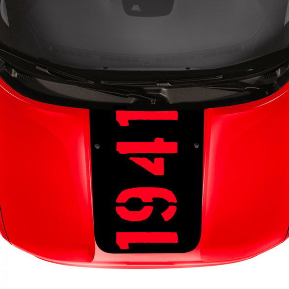 Striscia Adesiva Cofano Anno 1941 Militare Jeep Renegade Fuoristrada Adesivi Stickers Cofano Aut Decal