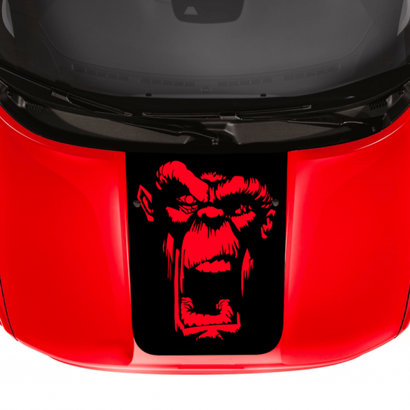 Striscia Adesiva Cofano Scimmia Arrabbiata Jeep Renegade Fuoristrada Adesivi Stickers Cofano Aut Decal