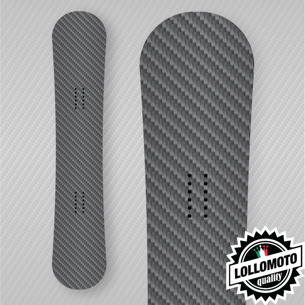 Adesivo Tavola Snowboard Carbon Effect Personalizzata Wrapping Stickers Decal Rivestimento Snow