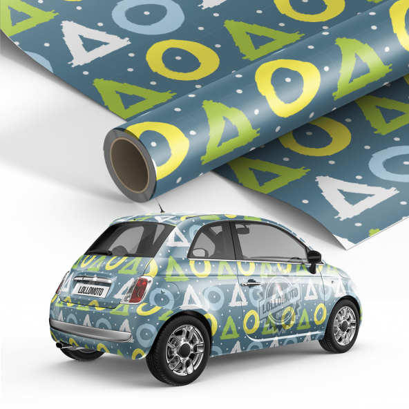 Pellicola Colorful Shapes Pellicola Car Wrapping Adesiva Rivestimento Auto