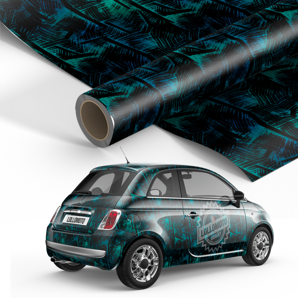 Pellicola Floral Texture Pellicola Car Wrapping Adesiva Rivestimento Auto