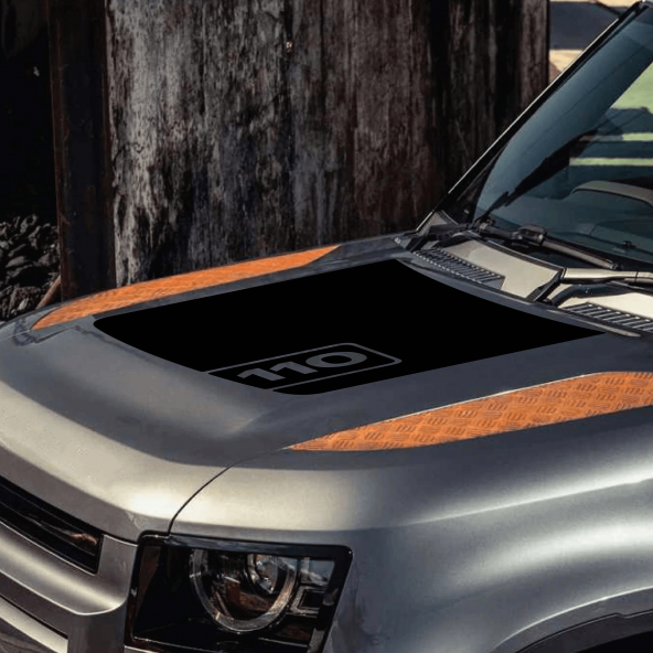 Adesivi Cofano Modello 110 Land Rover DEFENDER dal 2020 ad OGGI Stickers Accessori Auto Pellicole LOLLOMOTO