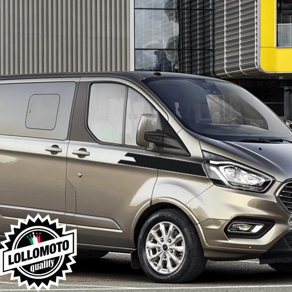 Adesivi Laterali per Ford Transit dal 2013 ad Oggi Stickers Accessori Auto Pellicole LOLLOMOTO