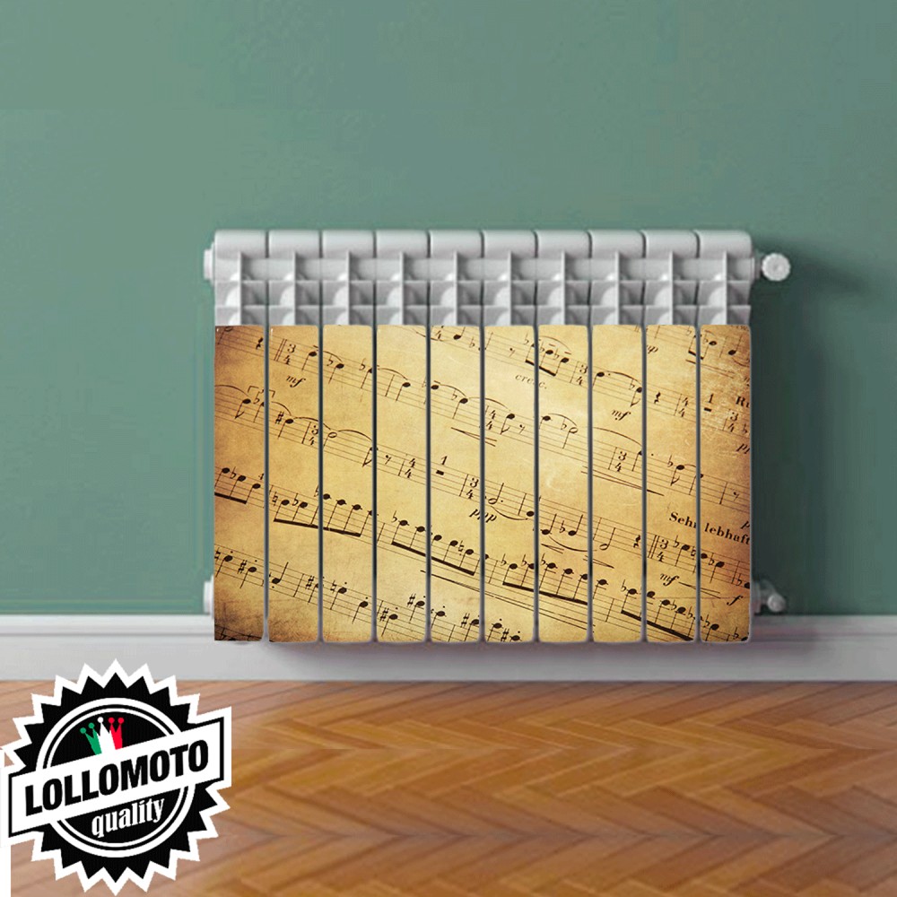 Termosifone THE BEAUTY OF MUSIC Rivestimento Adesivo Laminato Stickers Termosifone Wrapping Interior Design