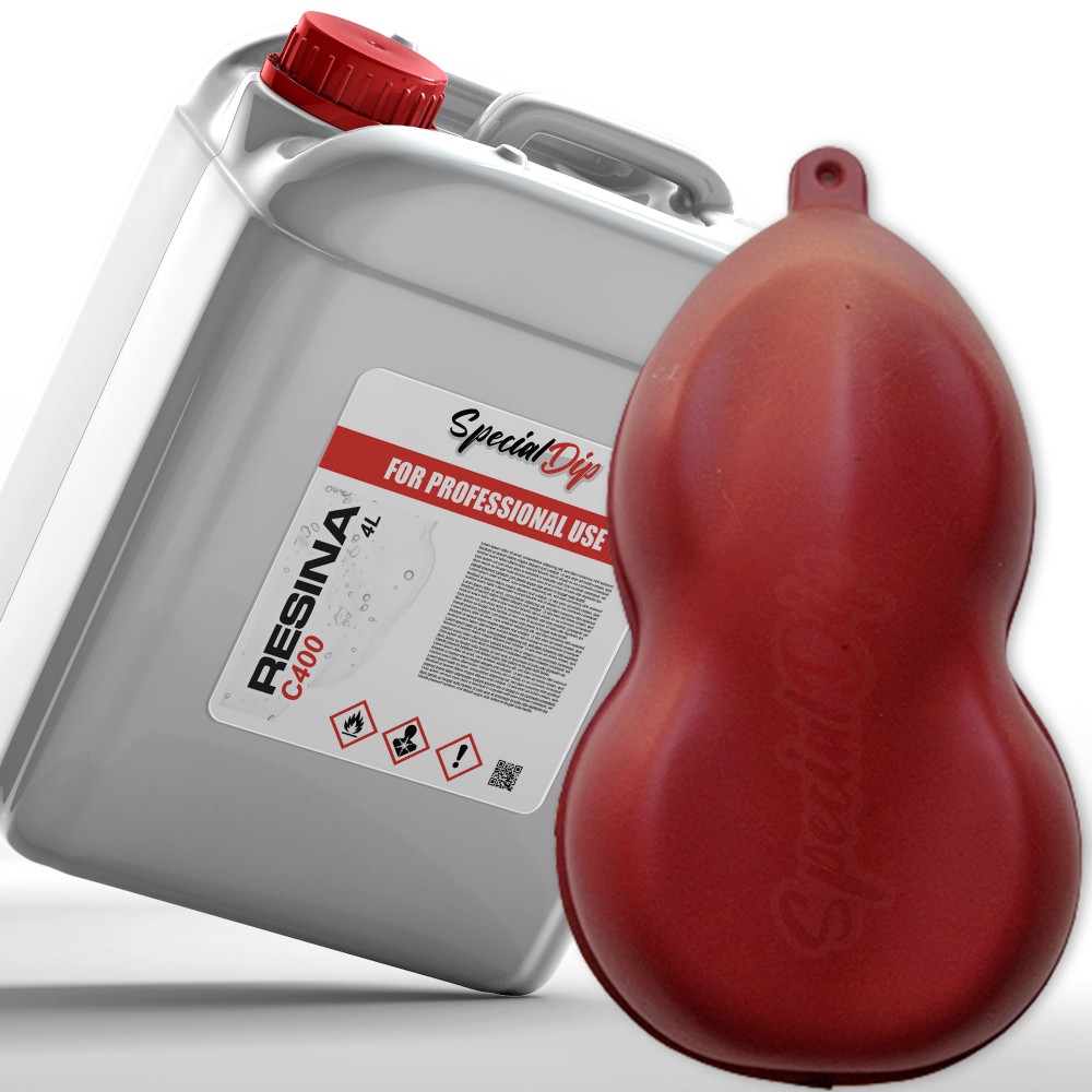 Rosso Ciliegia Opaco Tanica Professionale 4 lt SPECIAL DIP Car Dipping
