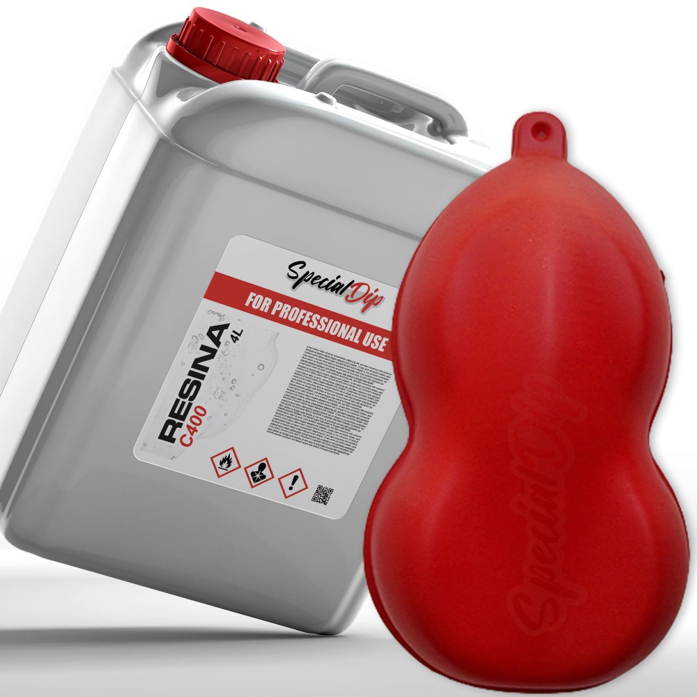 Rosso Carmine Opaco Tanica Professionale 4 lt SPECIAL DIP Car Dipping