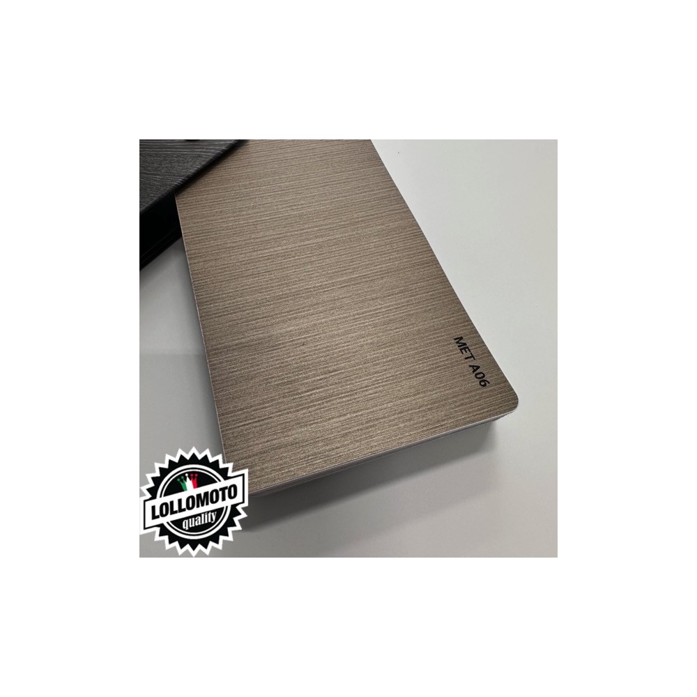 10mt Rotolo Rivestimento adesivo in metallo spazzolato marrone pellicola Interior Design COVERING - LOLLOMOTO
