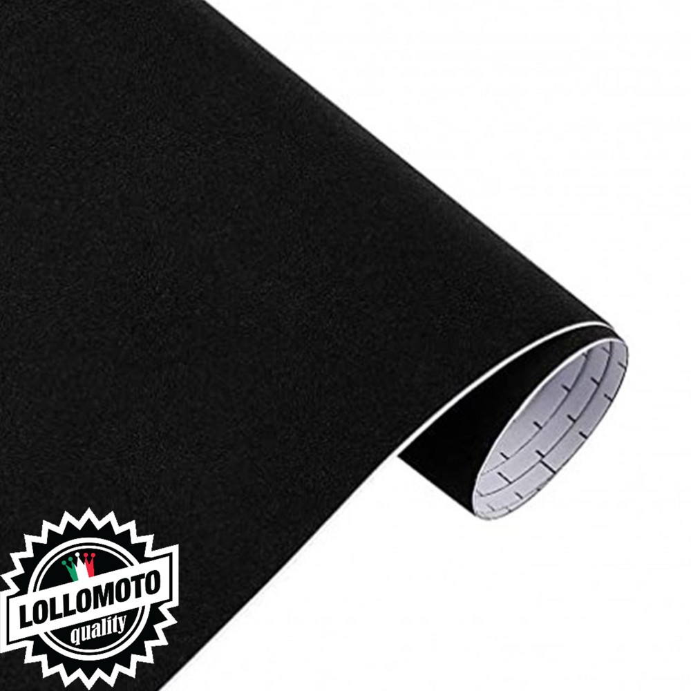Pellicola Effetto ALCANTARA VELLUTO NERO Rivestimento Car Wrapping Adesiva Rivestimento Auto Moto Nautica Interior Design