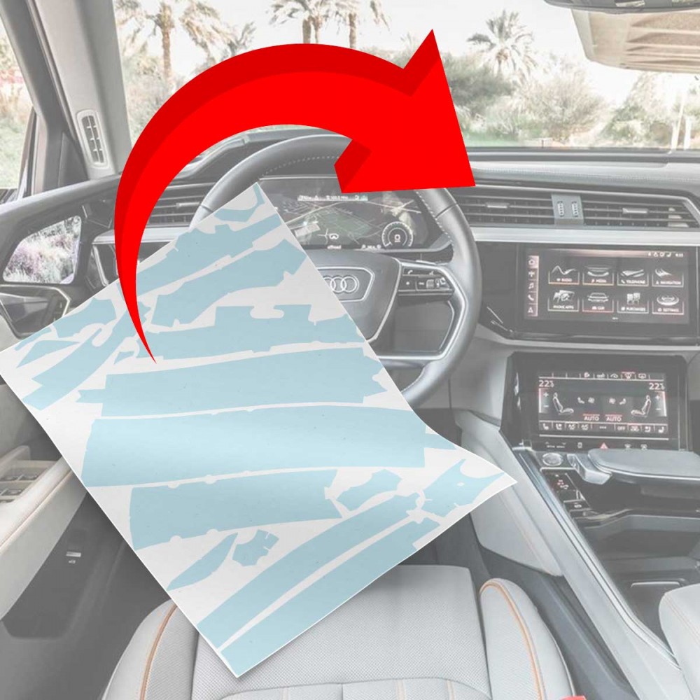 MonkeySkin | Kit Pellicole PPF per Interni Auto compatibili con Audi E-Tron dal 2019 al 2023