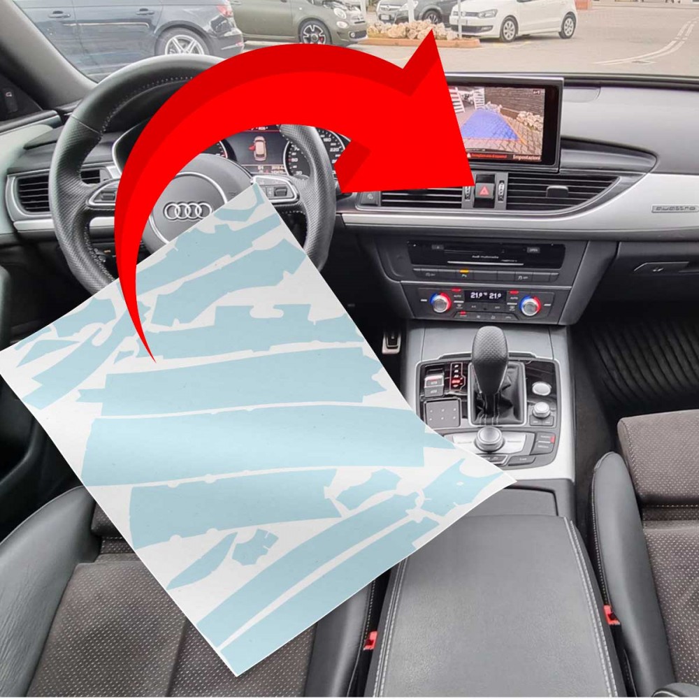 MonkeySkin | Kit Pellicole PPF per Interni Auto compatibili con Audi A6 Berlina dal 2010 al 2019