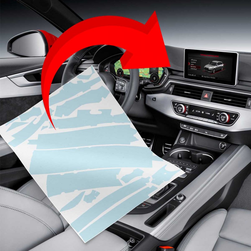 MonkeySkin | Kit Pellicole PPF per Interni Auto compatibili con Audi A4 Avant e Berlina dal 2015 al 2023