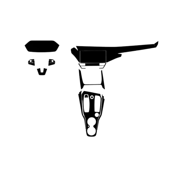 MonkeySkin | Kit Pellicole Adesive Protettive PPF per Interni Auto compatibili con Audi E-Tron GT 2020 al 2021