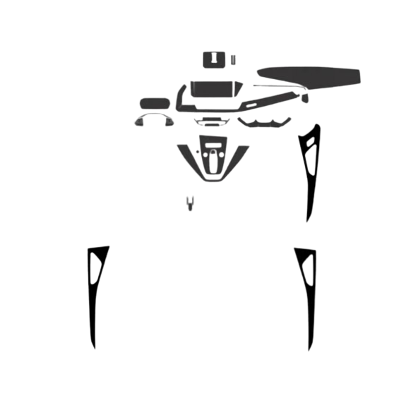 MonkeySkin | Kit Pellicole Adesive Protettive PPF per Interni Auto compatibili con Audi Q5 E-Tron dal 2022 al 2024
