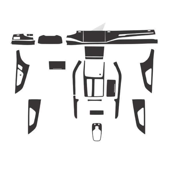 MonkeySkin | Kit Pellicole Adesive Protettive PPF per Interni Auto compatibili con Audi Q8 dal 2018 al 2023