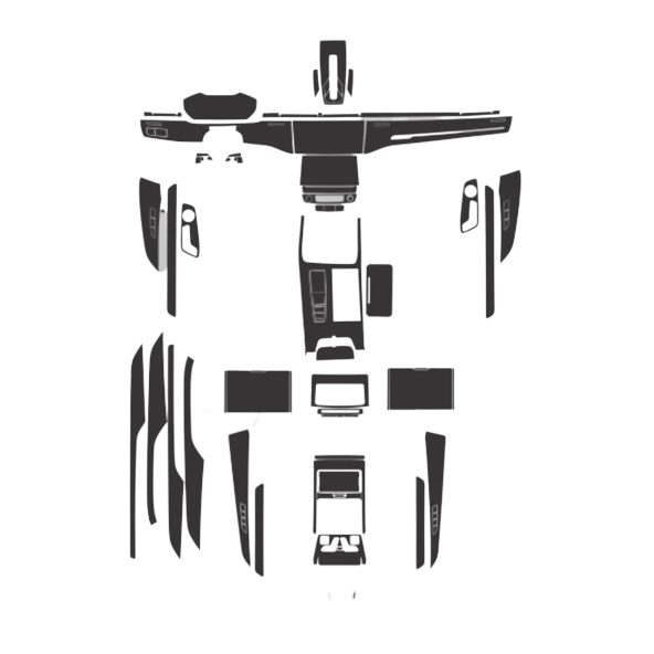 MonkeySkin | Kit Pellicole Adesive Protettive PPF per Interni Auto compatibili con Audi A8 dal 2017 al 2022